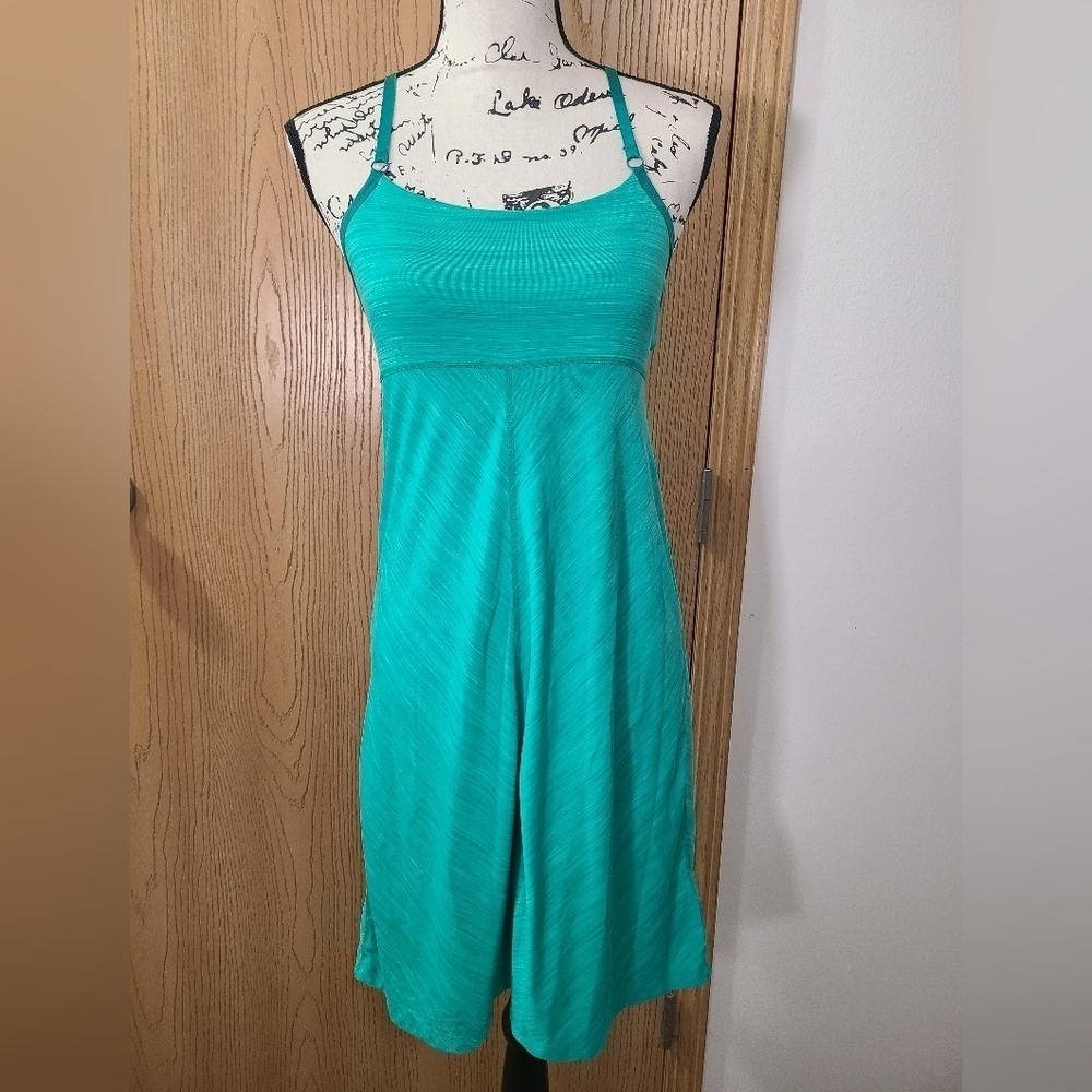 Marmot Lena Striped Racerback Strappy Athletic Athleisure Dress